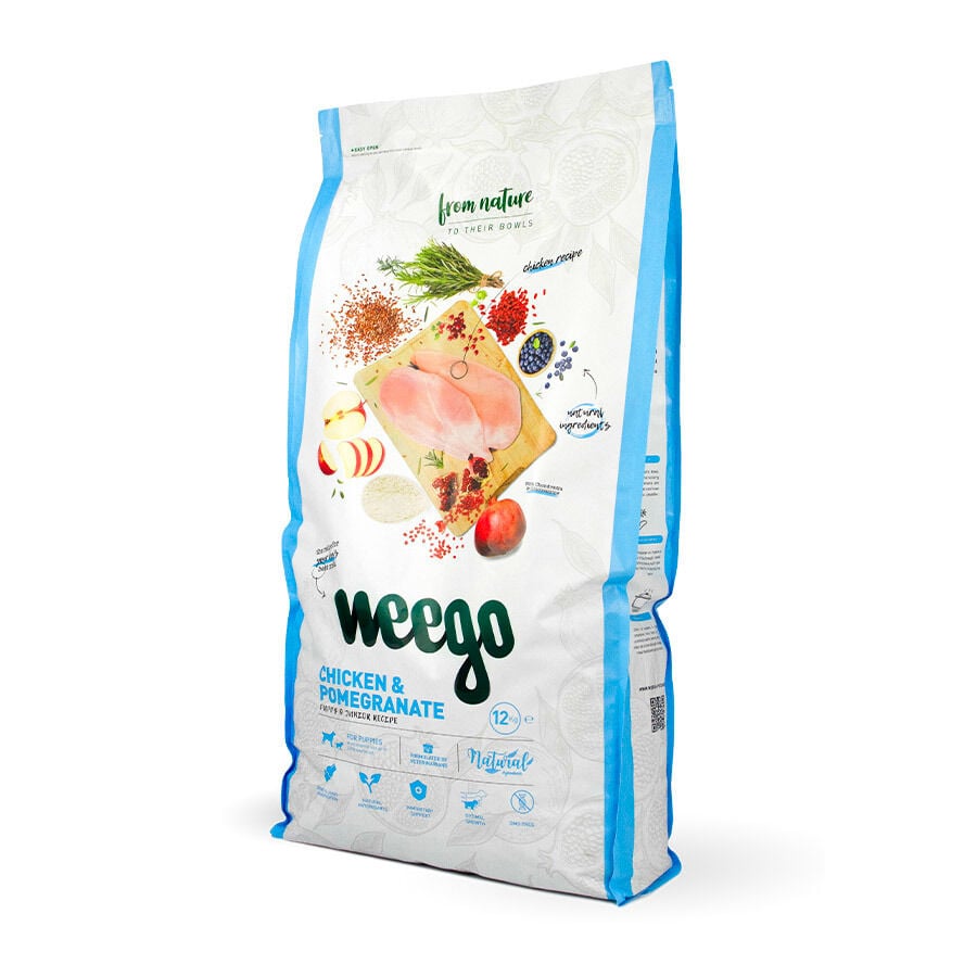 12 kg Weego Pollo y Granada pienso para perros, , large Imagen numero 2